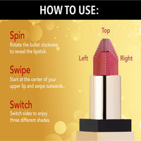 Blue Heaven 2 in 1 Festive Lipstick | Dual Shade | Ultra Lightweight Soft Matte Finish | Long Stay Comfort Wear Lipsticks for Women |C7| 4gm