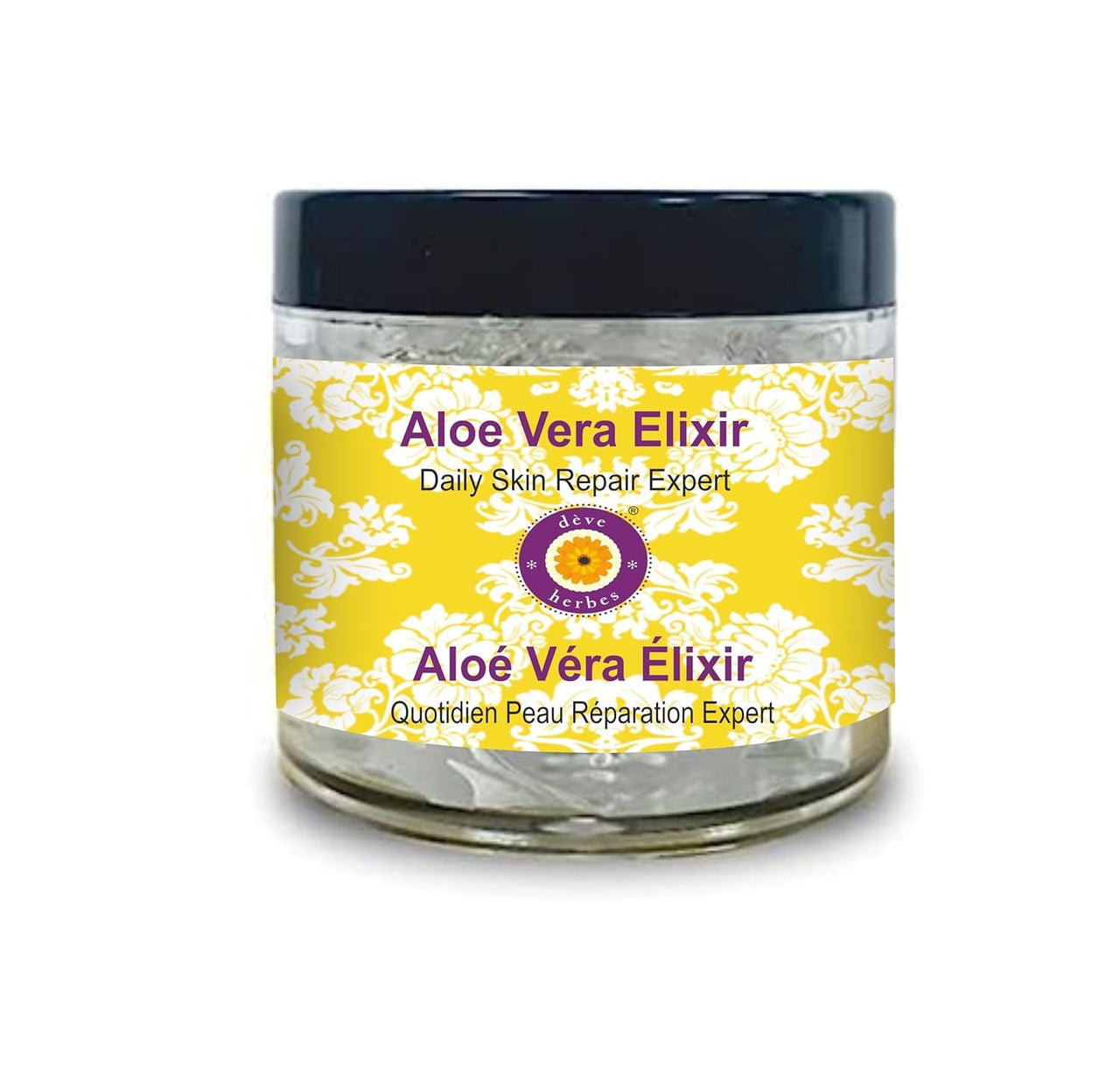Deve Herbes Aloe Vera Gel (Elixir) | Made with 100% Pure Aloe Vera | Deeply Moisturizing & Hydrating | Daily Skin & Hair Care | For All Skin Types | 100gm