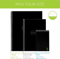 Rocketbook Core Reusable Smart Notebook | Innovative, Eco-Friendly, Digitally Connected Notebook with Cloud Sharing Capabilities | Dotted, 8.5