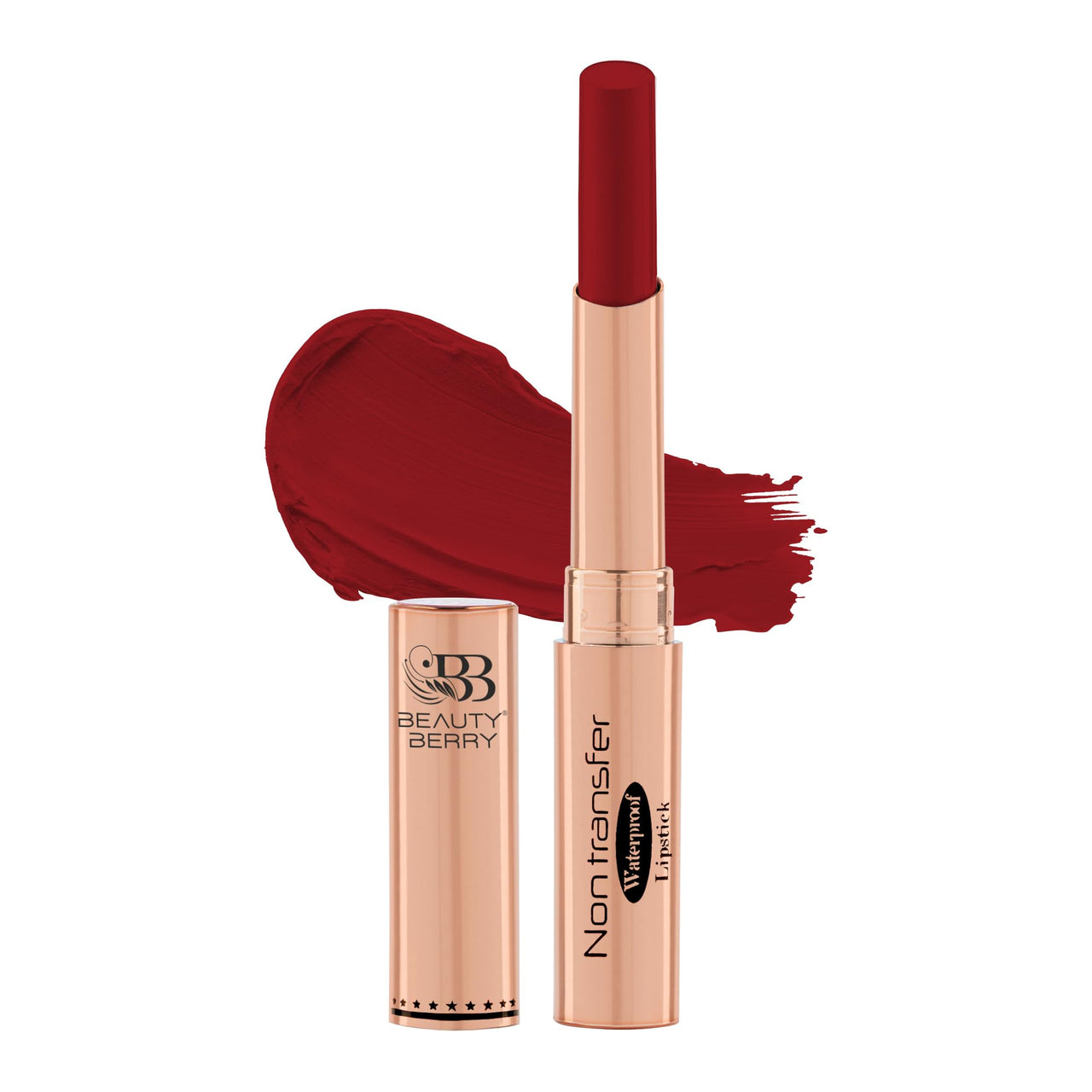 Beauty Berry Non Transfer Waterproof Lipstick, Long Lasting Smudge Proof Highly Pigmented Shades, (CHILLY RED-07, 1)