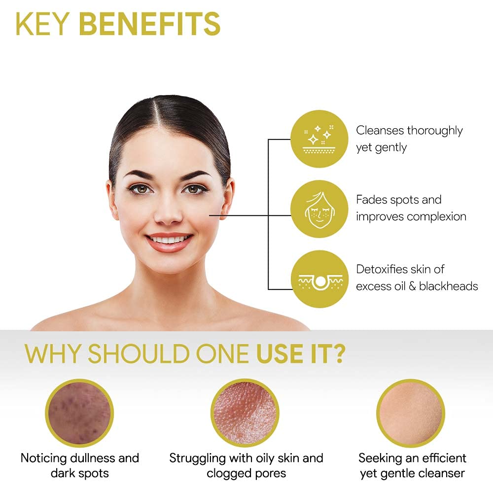Good Vibes Papaya Brightening Face Wash 120 ml - Radiant Glowing Moisturizing Brightening Anti Ageing Pore Cleansing Formula for All Skin Types, Natural, No Parabens & Mineral Oil, No Animal Testing