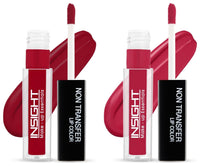 INSIGHT Non Transfer Matte Lip Color, 4Ml (05 Cocoa Plum) & Lip Color, 4Ml (21 Romance)