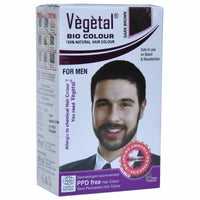 Vegetal Bio Beard Hair Colour -25g (Pack of 3) I Each Experience Natural Dark Brown Beard Hair Color for Men I Ammonia-Free, PPD-Free, 100% Organic, and Herbal, Safe and Effective Beard Dye