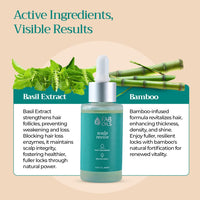 Fab Oils Scalp Revive Hair Oil for Hair Growth & Hair Fall Control | Ultra Lightweight Oil | Clinically Proven | Enriched with Basil & Bamboo | 10-Sec Fast Absorption | 95% Natural | 40 ml