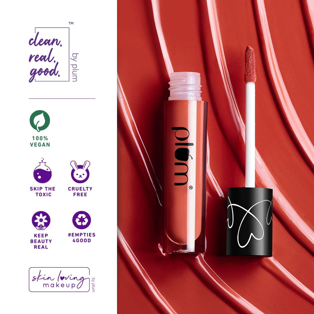 Plum Matte In Heaven Liquid Lipstick | Non-Drying | Smudge-Proof | 100% Vegan & Cruelty Free | Lychee-licious - 121