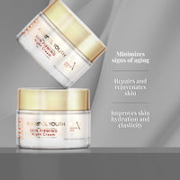 VLCC Eternal Youth Skin Firming Night Cream - 50g | Tightens and Firms Skin | All Night Repair Cream | Minimizes Signs of Ageing | Skin Repairment | With Vinzyme Plex, Niacinamide, Vitamin E.