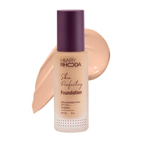 Hilary Rhoda Skin Perfecting Foundation | With SPF 15 | Super Matte Finish | Full Coverage | Oil-Control & Paraben-Free | 6 Shades | Conceals Fine Lines & Blemishes | 30g (Vanilla| Shade 02)