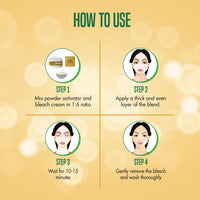 Nature's Essence Advanced Gold Creme Bleach, 210 gm