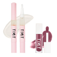 Tint Cosmetics Lip Plumper Plumping Effect (5ml) & Taupe Lipgloss (5ml), Light Weight, Long Lasting For Girl & Women, (Pack of 2)