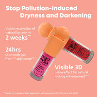 Peach and Musk SPF 30 Ceramide Lip Butter Balm, for Dry Lips with Tripeptide & Squalane, 3D Pillow Effect, Brightens & Hydrates Lips, Tinted Lip Balm - Power Pink (5ml)