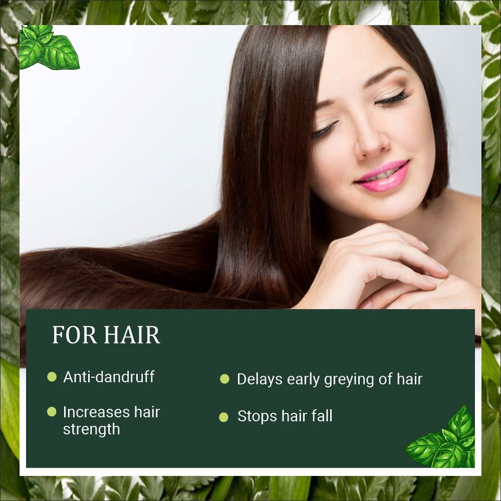 INDUS VALLEY Organic Hibiscus Powder For Hair Care (Hibiscus + Brahmi + Tulsi Powder) -100g *3= 300g