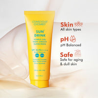 Conscious Chemist® Dewy Ceramide Sunscreen SPF 50 PA++++ | For Oily Skin | UVA/UVB & Blue Light Protection | Fragrance-Free | For Men & Women, All Skin Type - Sun Drink | 20g