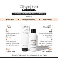Minimalist Bond Repair Shampoo For Damaged, Dry & Frizzy Hair, Maleic Bond Repair Complex 3.5% With Patented Technology, Sulphate & Paraben Free Shampoo For Women & Men, 250 Ml (Pack Of 1)