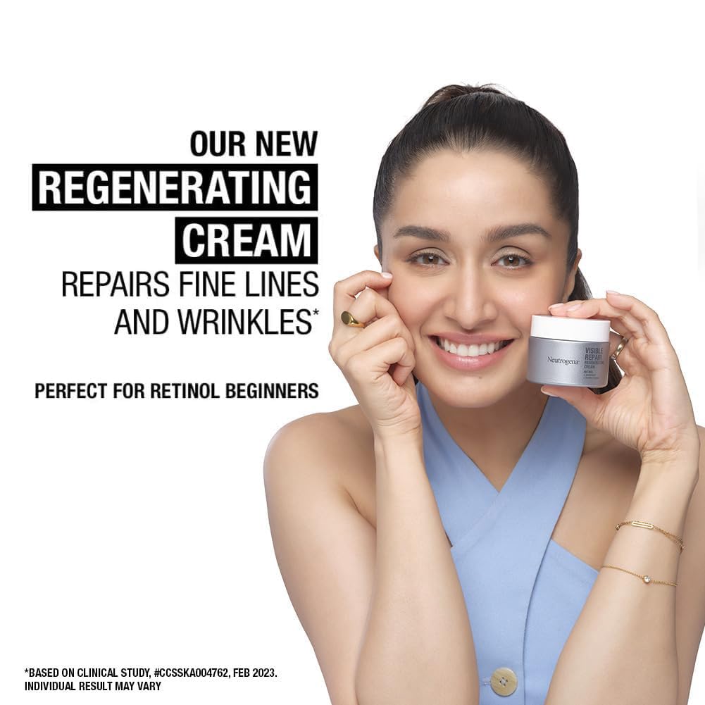 Neutrogena Visible Repair Regime Combo - Cream (50g), Serum (30 ml) & Eye Cream (15g)