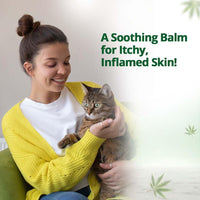 Hampa Hemp Balm for Pets 50g | Nourishing and Moisturizing Balm for Dogs & Cats | Soothes Dry, Cracked Skin, Paws, & Nose | Natural Ingredients with Hemp Seed Oil, Lavender Oil & Biotin
