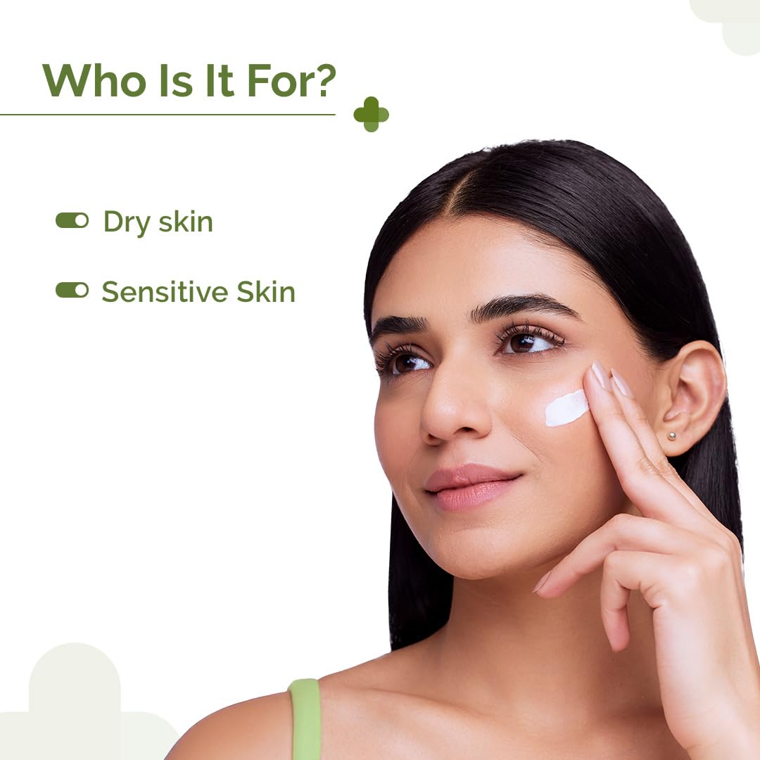 The Derma Co 5% Nia-Ceramide Intense Moisturizing Cream | 5% Niacinamide & Ceramide | 24hrs.Moisturization | Betaine, Bisabolol & Sepicalm | Moisturizer for Dry & Sensitive Skin - 100 g