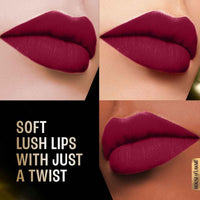Lakmé Forever Matte Lipstick, Made With French Rose Oil Extracts, Red Crimson, 4.5G