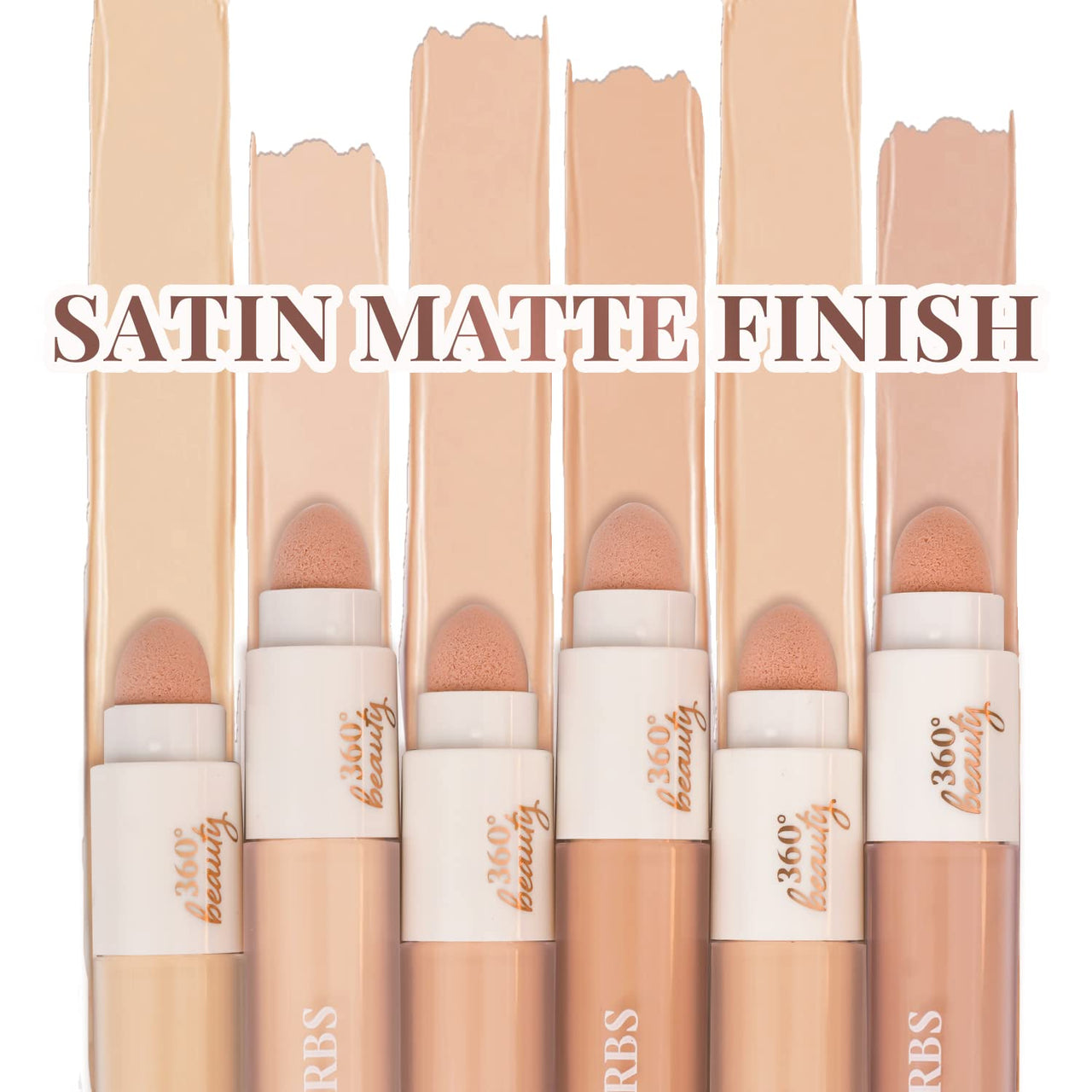 Just Herbs Concealer for Face Makeup With Liquorice Root Dewy Finish, Full Coverage Ultra Blendable Dark Circle Spot Brightening and Correcting Concealer 6ml (Vanilla)