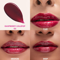 Typsy Beauty Pout Polish Peptide Lip Treatment Balm-Raspberry Lollipop |Plump lips with hydration|Lip Balm for Dry and Chapped lips|Lip Balm for men & women|Maroon |8g