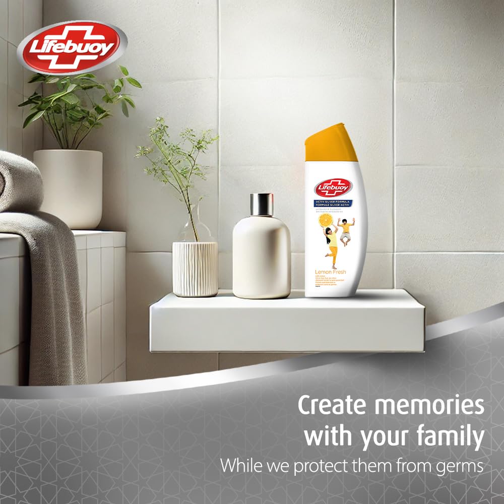 Lifebuoy Lemon Fresh Antibacterial Body Wash, 300ml