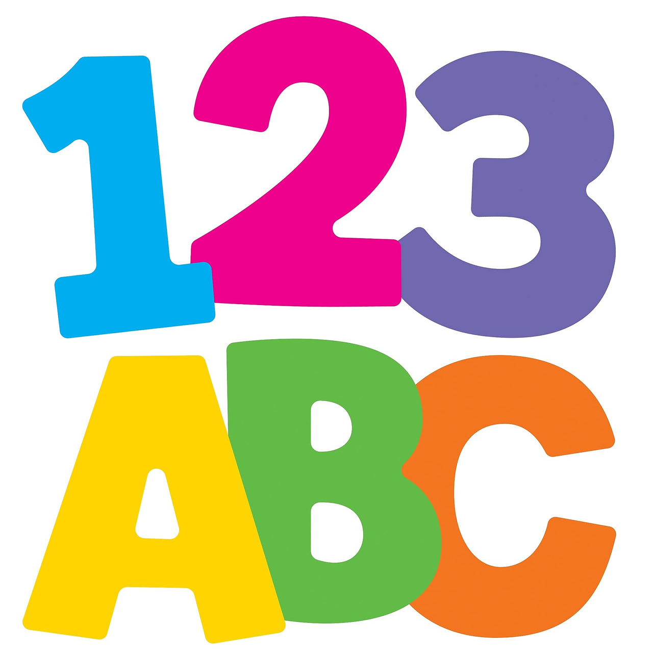 Carson Dellosa 152-Piece 3" Colorful Bulletin Board Letters for Classroom, Alphabet Letters, Numbers, Punctuation & Symbols, Cutout Letters for Bulletin Board, White Board and Colorful Classroom Decor