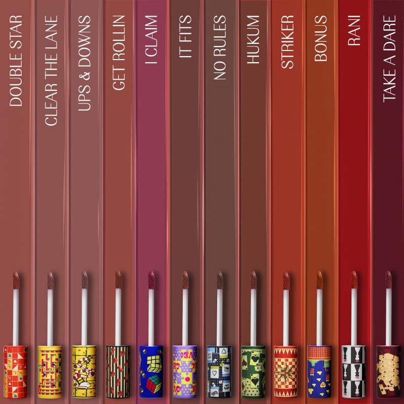 LoveChild Masaba Game On! - I Claim - Mad Matte Liquid Lipstick, Raspberry-Jam Pink Velvet Smooth, Non-Sticky, Hydrating & Moisturising, Lipsticks For All Skin Tones, 5Ml