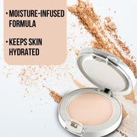 Hilary Rhoda Slay All Day 2 in 1 Compact | Matte & Shimmer Finish | Moisture-Infused With Sponge | 20g (Sand - Shade 04)