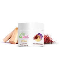 La Pink Ubtan Face Mask with White Haldi & Kesar | Reduces Blemish, Pigmentation, Dark Spot & Tan Removal | 100% Microplastic Free Formula | All Skin Types | 100g