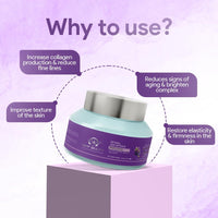 Vamp Beauty Anti-Aging Retinol Night Cream | Enriched with Ashwagandha Bakuchi Ginseng | Smooths Wrinkles & Fine Lines | Lightweight & Non-Greasy | For All Skin Types | 50g