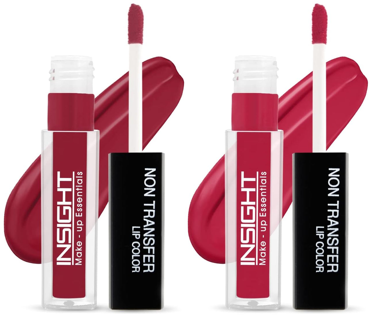 INSIGHT Non Transfer Matte Lip Color, 4Ml (12 Red Room) & Lip Color, 4Ml (05 Cocoa Plum)