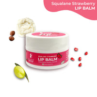 Pilgrim Squalane Lip Balm (Strawberry) for women & men | Lip Balm for dark lips | Lip Balm with Shea & Cocoa Butter for soft lips | Lip Balm for soothing & hydrating Dry & Chapped Lips | 8 gm