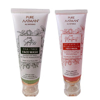 PURE AATMAN Tea Tree face wash 100ml for Natural Glowing Bright Skin All Skin smooth Vitamin C face wash-(30ml), powerful Antioxidants for Unisex | (Pack of 2)