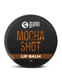 BEARDO Mocha Shot Lip Balm | Non Tinted Lip Balm For Men | For Soft Kissable Lips | Lip Care For Dry, Chapped & Cracked Lips | 7G, Brown