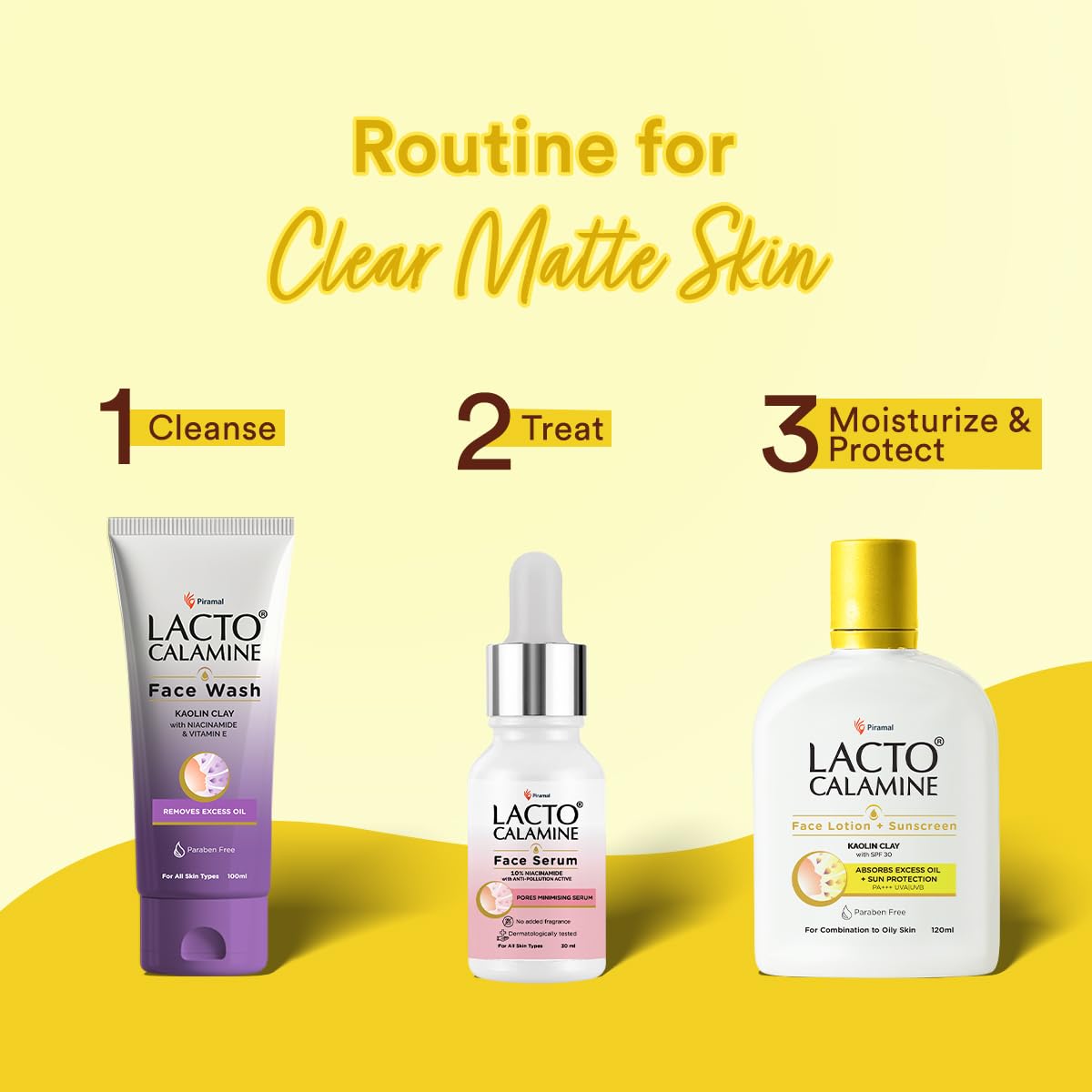 Lacto Calamine Sunscreen Lotion with SPF 30 | 120ml |UVA + UVB PA+++ | Kaolin Clay & Zinc Oxide | Daily Face Moisturizer For Oily Skin | Lightweight & Non-Greasy | Face & Body Lotion