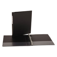 Avery Economy Binders with Round Rings & Label Holder - Black, 1