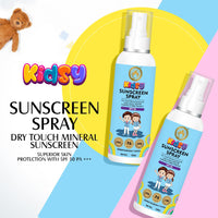 Mom & World Mineral Based Kids Sunscreen Spray SPF 50, Water Resistant, UVA/UVB PA+++, 120ml - Safe for Baby and Kids