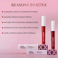 Just Herbs Liquid Sindoor Long Lasting Quick Dry 5g (Scarlet Maroon)