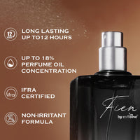 FIEN 007 Perfume for Men | Oriental Oud Scent | 12 Hrs Long Lasting | mCaffeine Fien Perfume | Fien Eau De Parfum with Oud, Sandal & Musk | perfume for men | Solid mCaffeine Premium & Luxurious Perfume - 100ml
