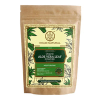 Khadi Natural Organic Aloe Vera Leaf Powder|Keeps hair hydrated| Conditions the hair| Fades out scars and blemishes| Suitable for All Skin & Hair Types| 100gm