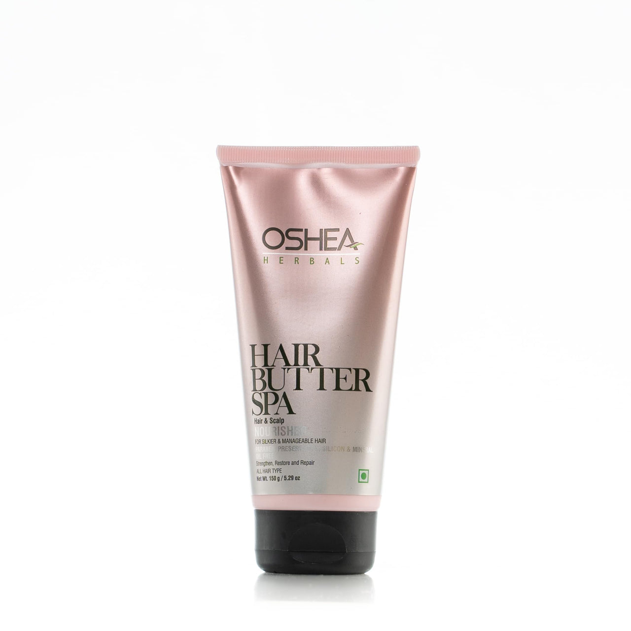 Oshea Herbals Hair Butter Spa Cream for All Hair Types | Deep Moisturizing with Silky Smooth Texture, Repairs Dull & Damaged Hair | Enriched with Cherry, Basil & Neem Extract 150 g