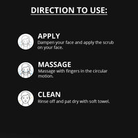 Mancode Charcoal Scrub Blackhead & Whitehead Remover | Active Detoxifying Effect & Anti-Pollution Face Scrub | Deep Pore Cleansing | Suitable for Men of all skin types | 100gm