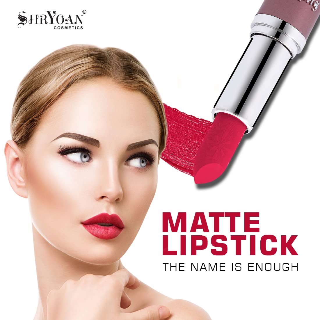 Shryoan Dance Youth Colour Lipstick | Long Lasting, Velvet Texture, Creamy Finish, Easy to Glide (3.8g) (Shade-07)