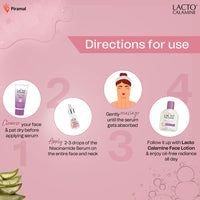 Lacto Calamine 10% Niacinamide Face Serum | 30ml x Pack of 2 | Pore Minimizing, Acne Marks, Blemishes & Oil Balancing | Face Serum for Women & Men | Reduces Pigmentation | Dermatologically Tested