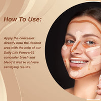 Daily Life Forever52 Matte Finish 4 Color Shades Concealer Kit Multipurpose creamy, lightweight Easy-To-Blend Hydrating Formula For Smooth Long Lasting Natural Finish Perfect Look AC006