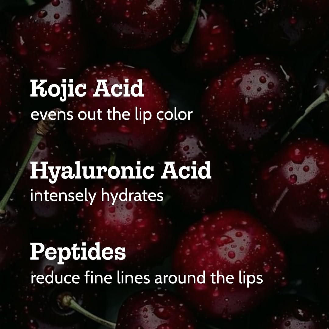 Chemist At Play Cherry Tinted Lip Balm for Dark, Dry, Chapped and Pigmented Lips| Gives 24 hours moisturization| SPF 50 PA+++| Has 2% Kojic Acid, Hyaluronic Acid, ceramides & Peptides| 10gms