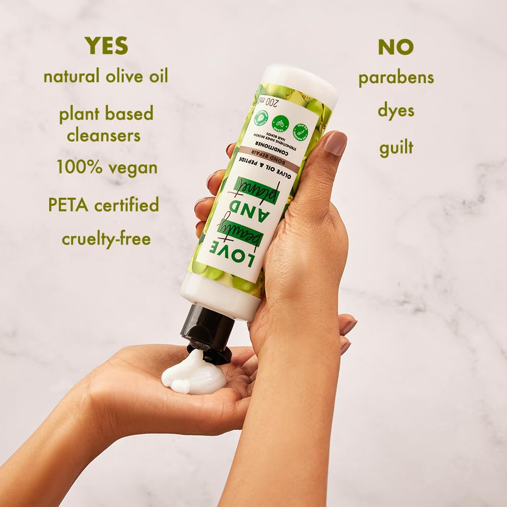 Love Beauty & Planet Lbp Olive Oil & Peptide Bond Repair Condtioner|No Sulfates,No Paraben, 200Ml,1 Count