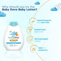 Baby Dove Rich Moisture Nourishing Baby Lotion 400 ml, With Moisturising Cream, Gentle Care for Baby's Soft Skin