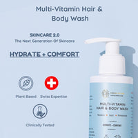 Little Rituals Baby Multi-Vitamin Body & Hair Wash - Tear Free + pH 5.5. Formulated with the best plant botanical - HONEYSUCKLE, BASIL, MANDARIN. Natural, Organic, Dermat tested, SWISS Technology (200ml)