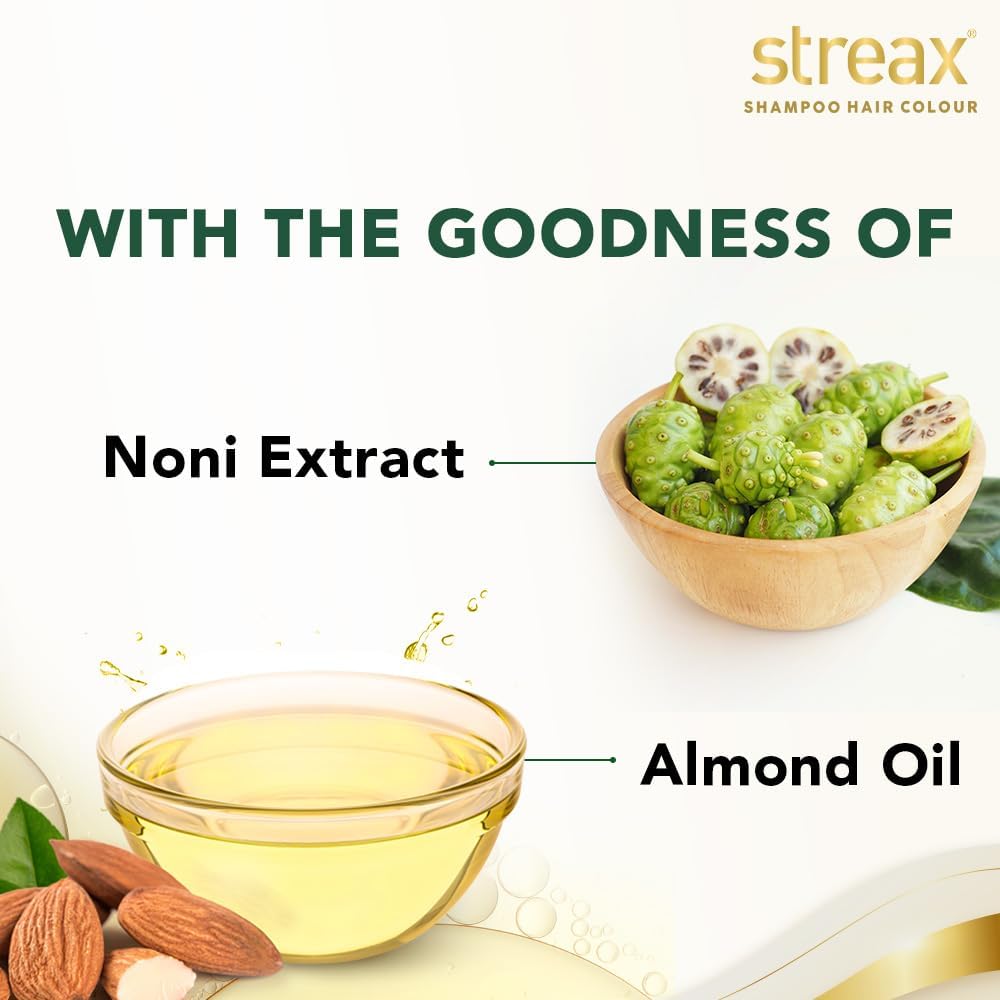 Streax Insta Shampoo Squeeze Pack Hair Colour for Women & Men, Natural Black 1 , 200ml|Hair Colour Black|100% grey coverage |Long Lasting Hair Color, easy to use| Ammonia Free Hair Color, No Paraben & Sulphate