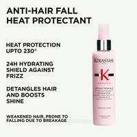 Kérastase Genesis Thermique Blow Dry Primer 150ml | Heat Protectant Spray for Weak Hair | Anti-Breakage, Detangles & Hydrates | Infused with Ginger Root & Edelweiss Native Cells